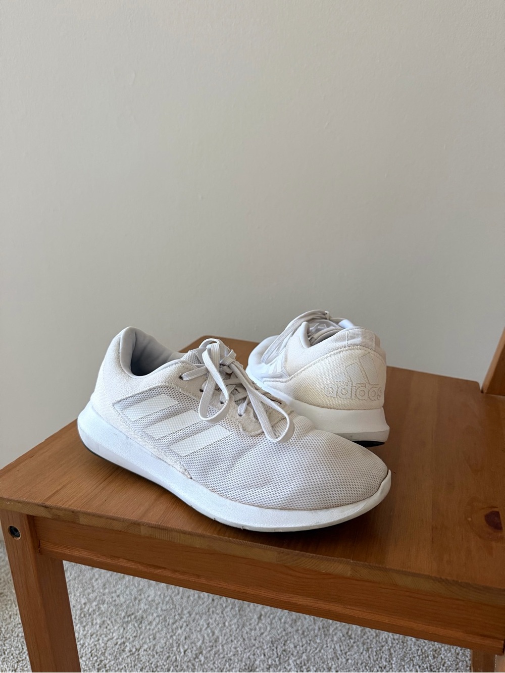 Adidas Coreracer Lightweight White Running Sneakers